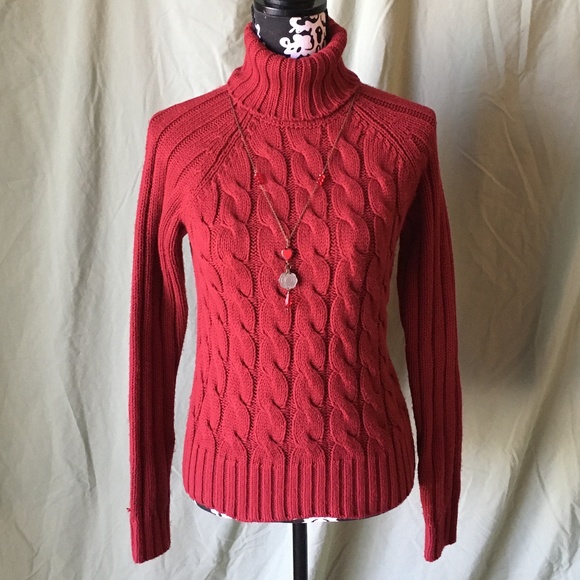 The Limited Sweaters - Vintage 90's The Limited Red Cable Knit Sweater S